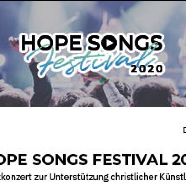 Hope Songs Festival am 13.12.20 online!